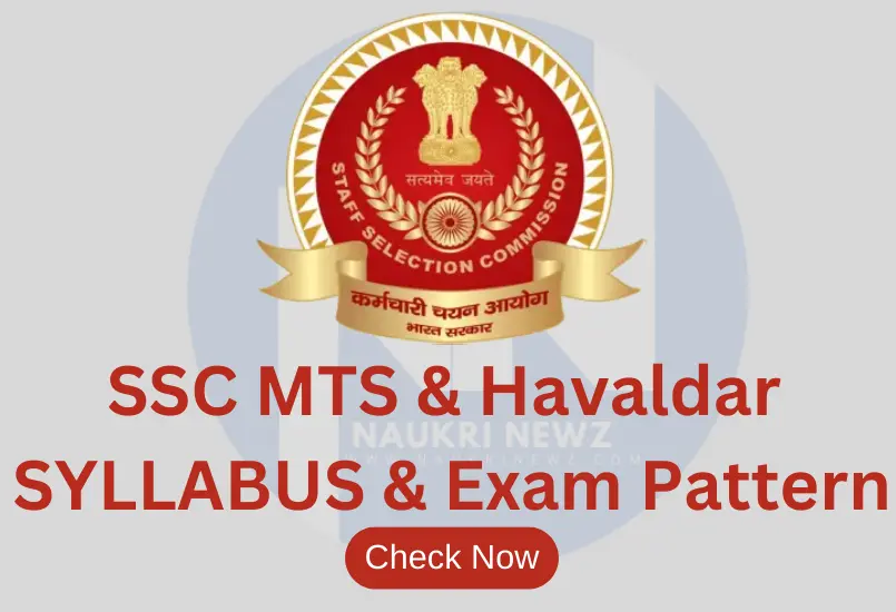 SSC MTS Syllabus and exam pattern Banner