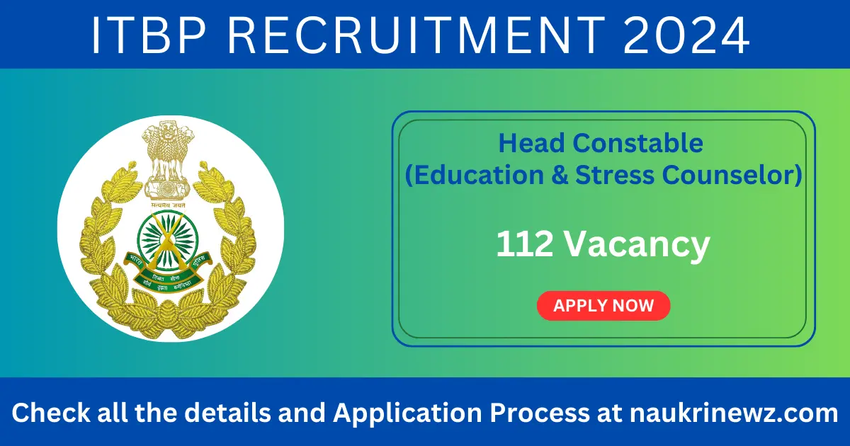 ITBP Head Constable Recruitment 2024 Banner