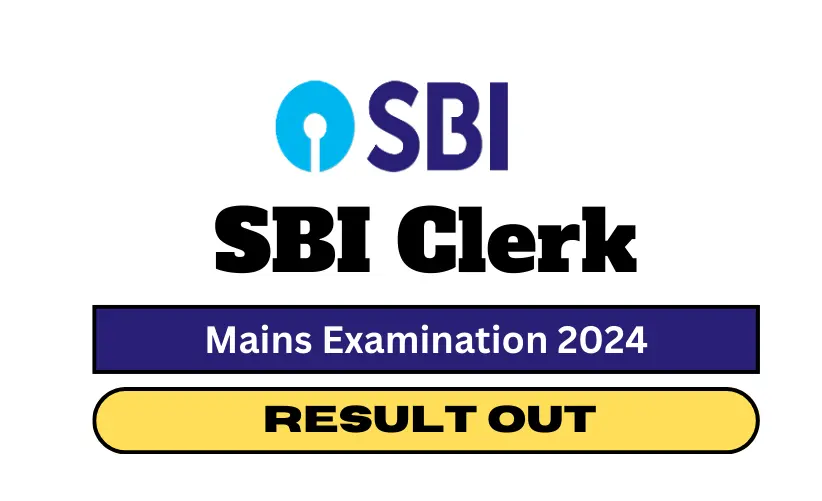 SBI Clerk Mains Result 2024 Banner