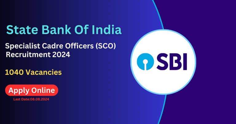 SBI Specialist Cadre Officer Recruitment 2024